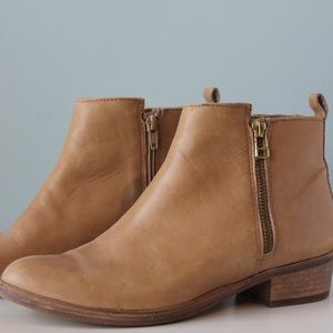 Tan Leather Booties sz8